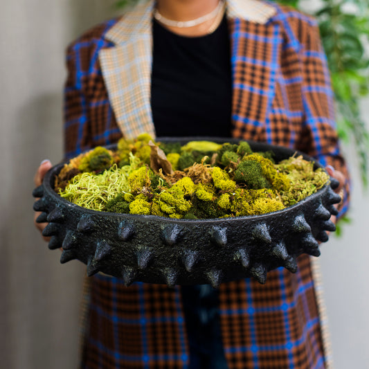 Black Terra-cotta Spiked Bowl