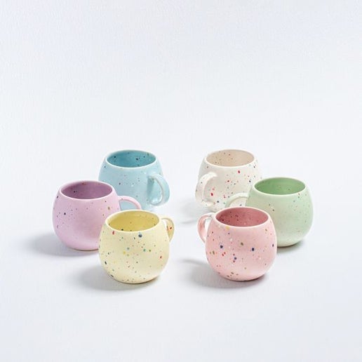 Colorful Ceramic Speckled Mugs - 1 each