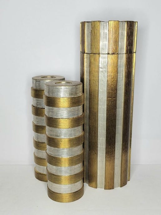 High Metal Horizontal Stripe Box