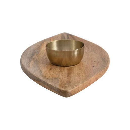 Mango Wood Chips and Dip Set