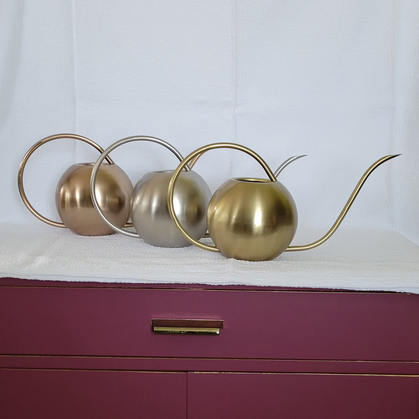 Watering Can, Gold, Stainless, or Rose Gold