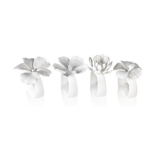 Assorted Porcelain Flower Napkin Ring