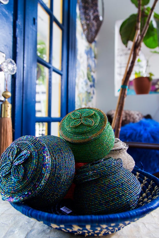 Beaded Trinket Basket