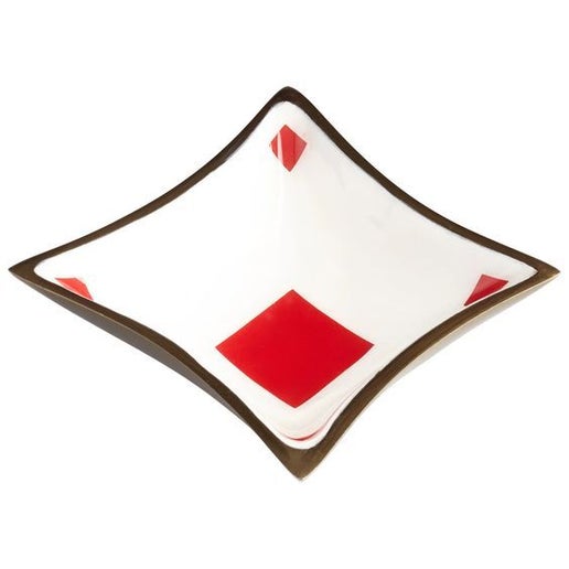 Bronze Diamond Playing Card-Inspired Tray