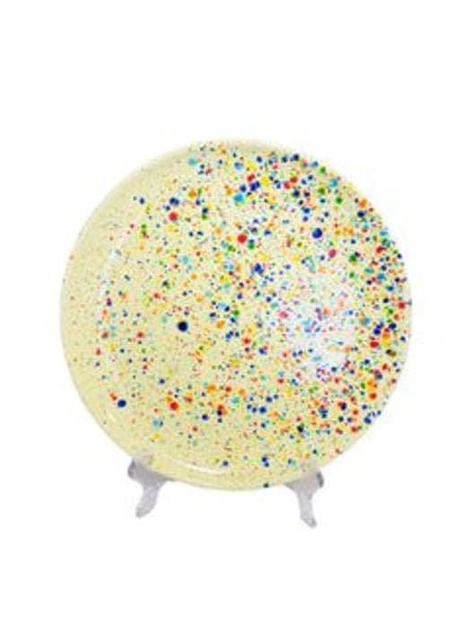 Colorful Ceramic Speckled Dinner Plates - Set of 6