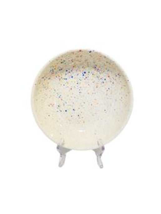 Colorful Ceramic Speckled Pasta Bowls - Set of 6