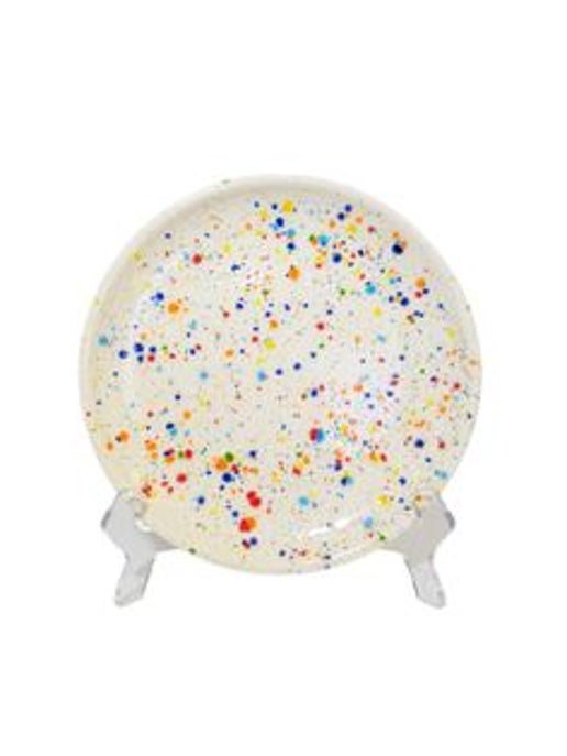 Colorful Ceramic Speckled Salad Plates- Set of 6