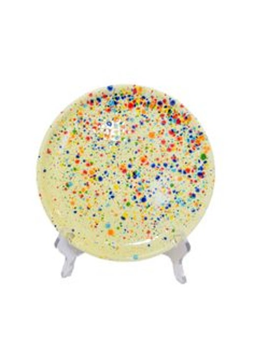 Colorful Ceramic Speckled Salad Plates- Set of 6