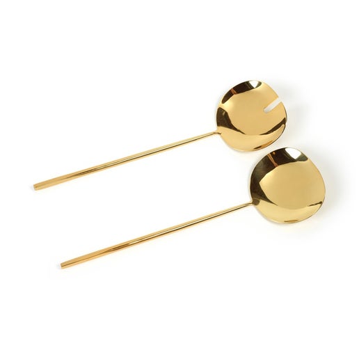 Dainty Polished Gold salad server