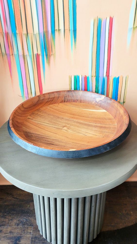 Davos Acacia Wood Serving Bowl