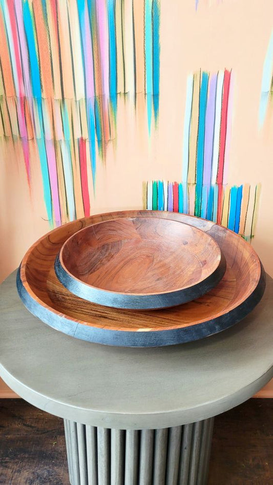 Davos Acacia Wood Serving Bowl