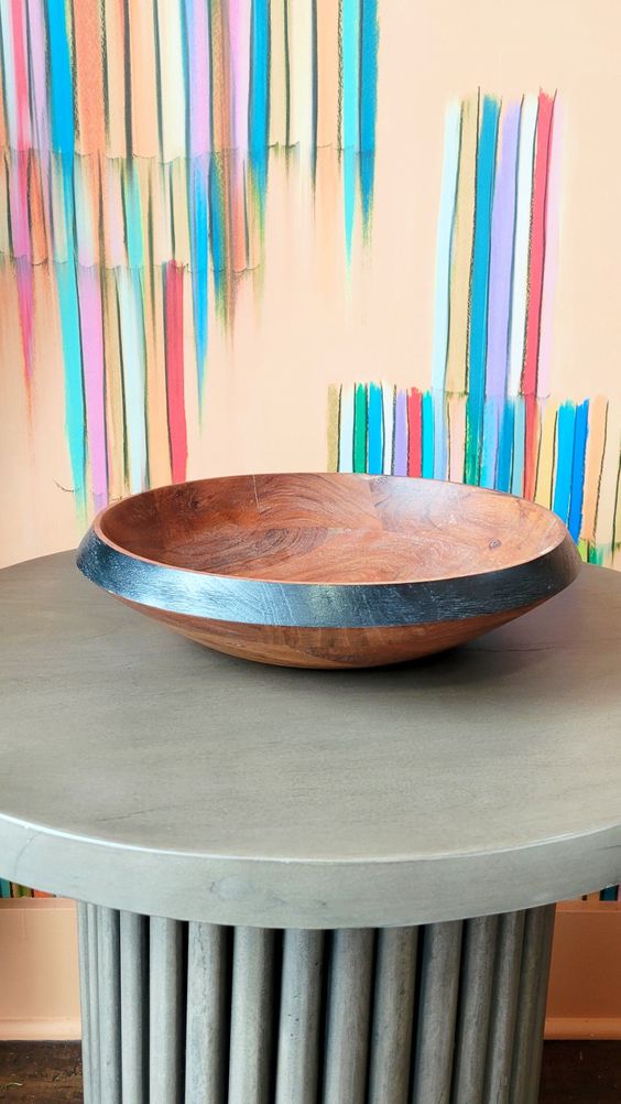 Davos Acacia Wood Serving Bowl