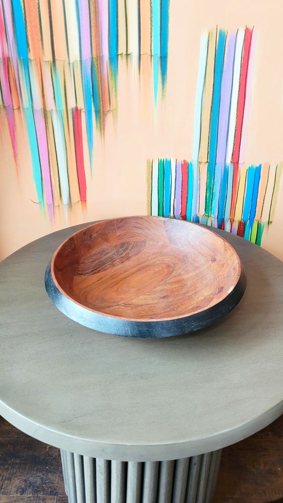 Davos Acacia Wood Serving Bowl
