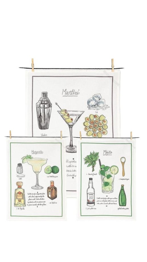 Drink Recipe Tea Towel