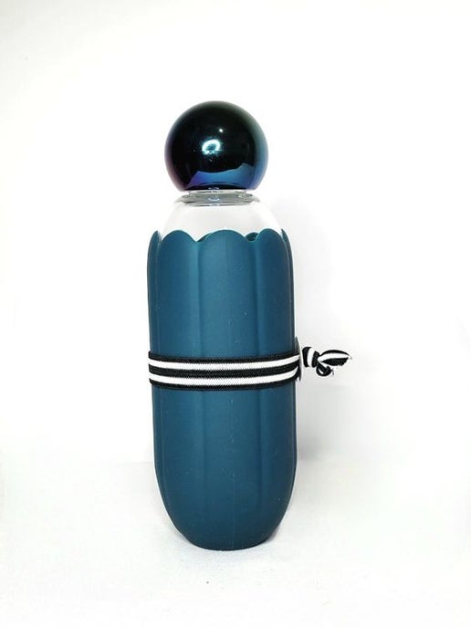Silicone/Glass Water Bottle