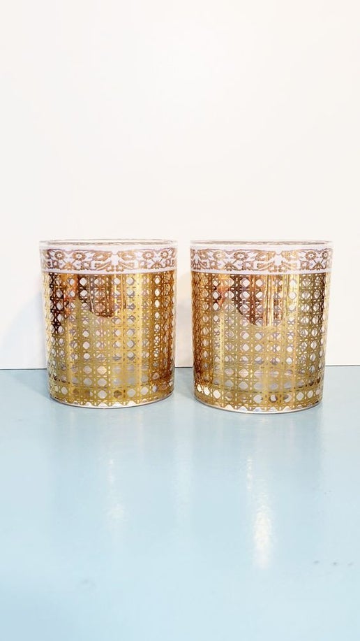 Gold Rocks Glass