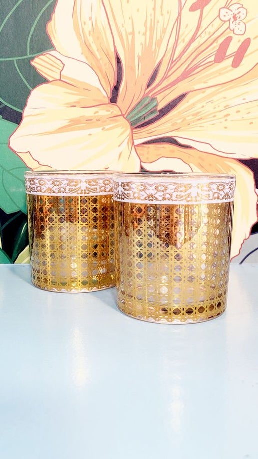 Gold Rocks Glass