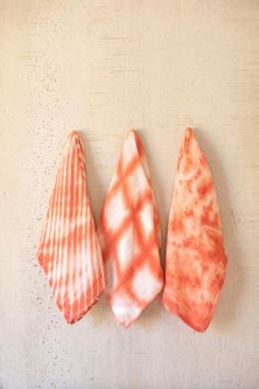 Hand Dyed Tea Towels - set of 3