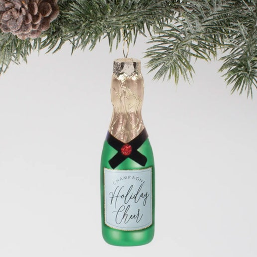 Holiday Cheer Champagne Ornament