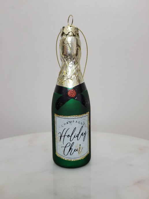 Holiday Cheer Champagne Ornament