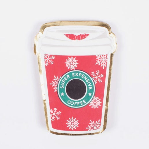 Holiday Coffee Paper Die Cut Napkin Pack