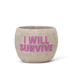 "I Will Survive" Planter