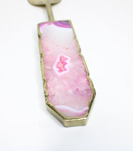 Pink Agate Salad Server - Set of 2