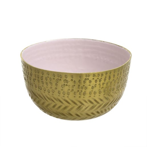 Pink Frost Gold Bowl
