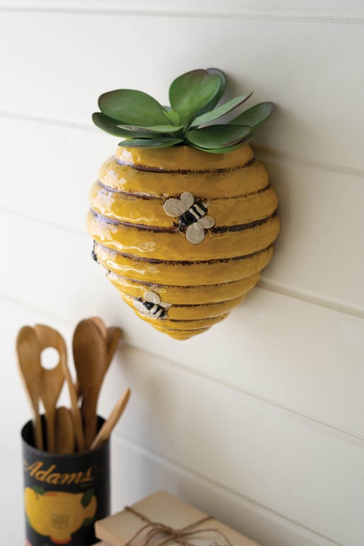 Queen Beehive Wall Planter