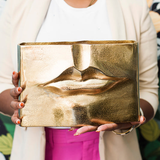 Rectangular Lip Vase