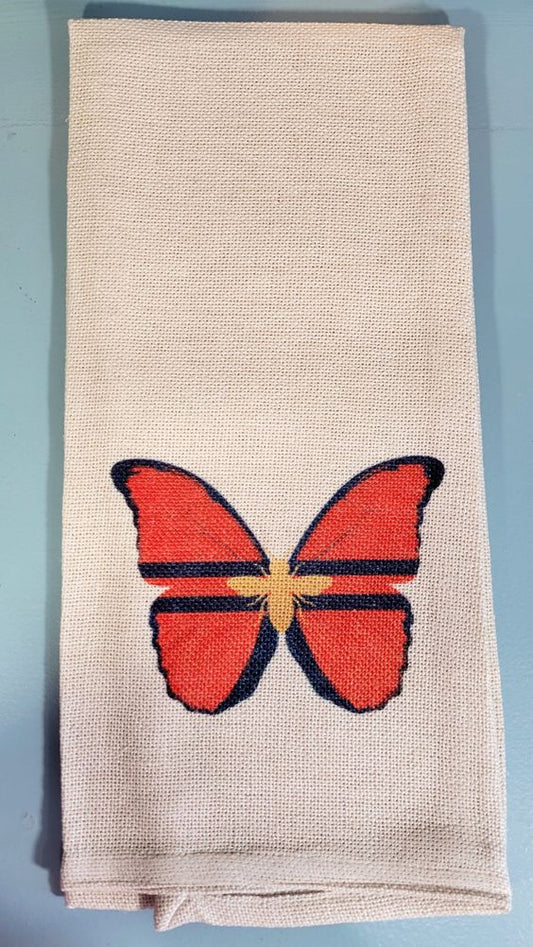 Red Butterfly Towel