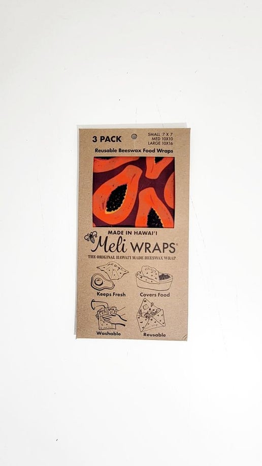 Reusable Beeswax Wraps - set of 3
