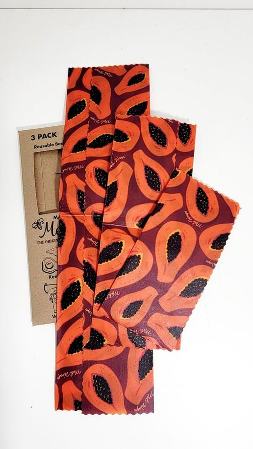 Reusable Beeswax Wraps - set of 3