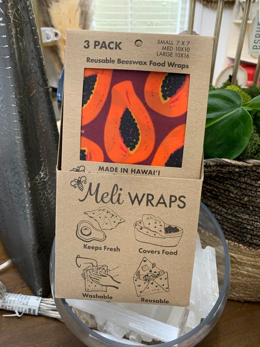 Reusable Beeswax Wraps - set of 3