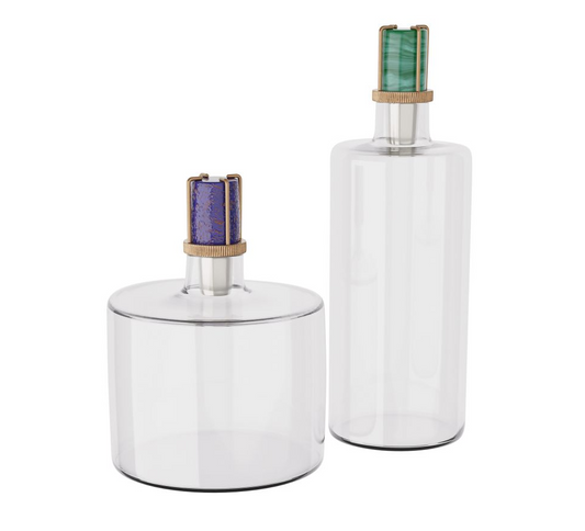 Zika Glass Decanters - Set of 2