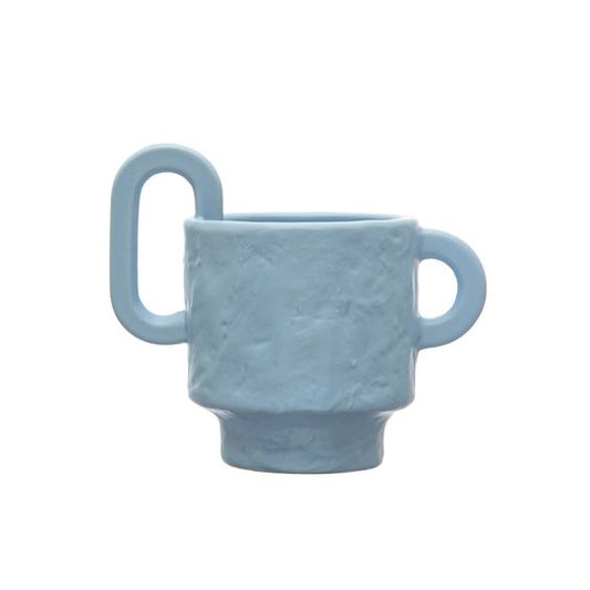 Stone Matte Blue Planter