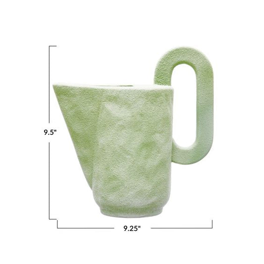 Stone Mint Green Pitcher/Vase