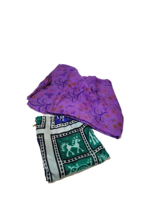 Vintage Silk Sari Scarf