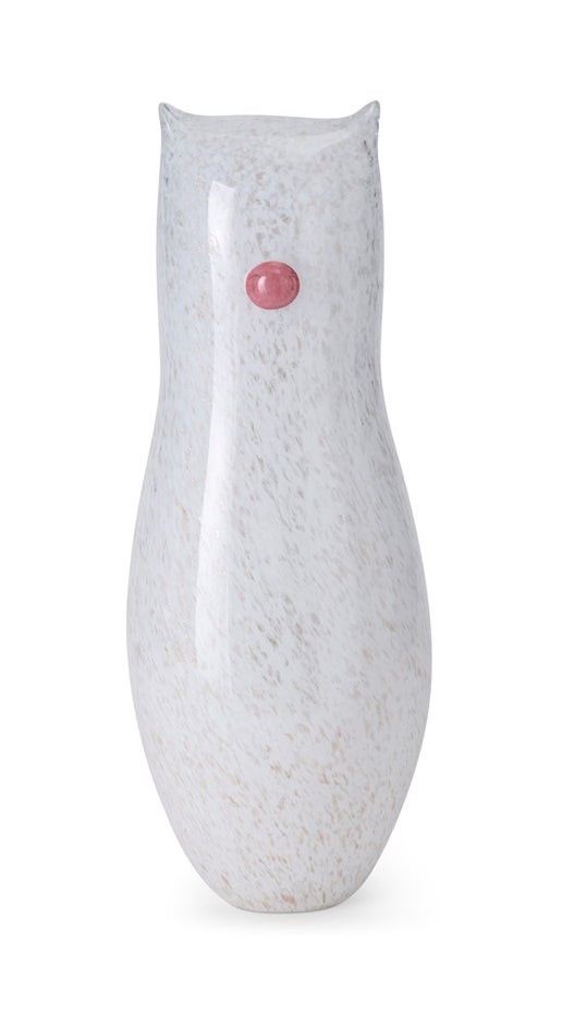 White Art Glass Cat Statue