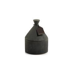 Trulli Stoneware Candle Jar- Black